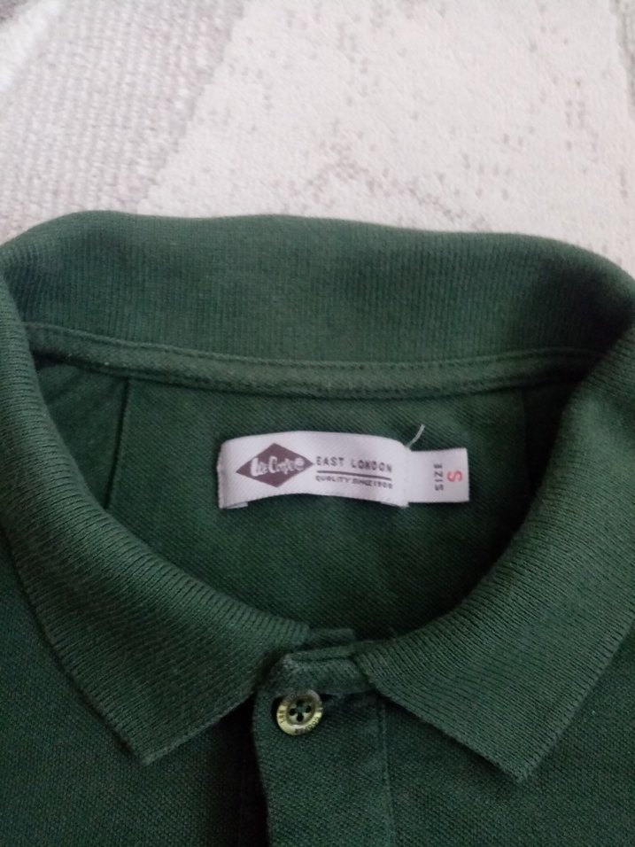 Erkek Yeşil Düğmeli Polo Tişört - Görsel 2