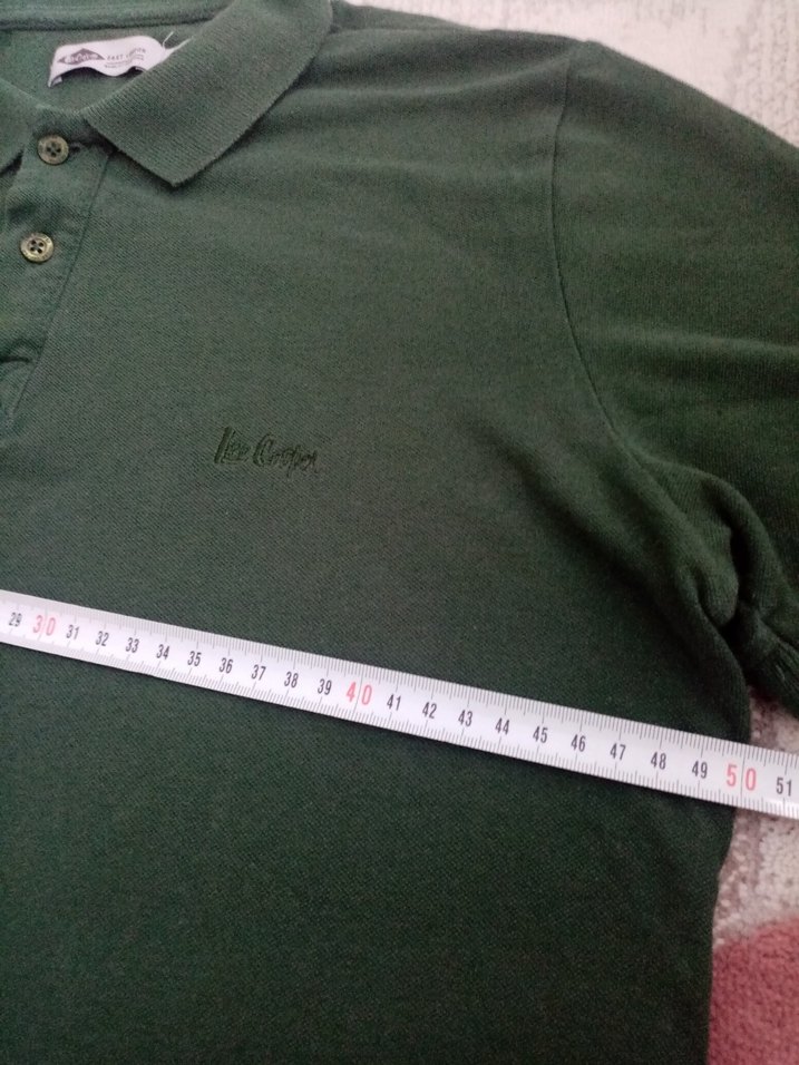 Erkek Yeşil Düğmeli Polo Tişört - Görsel 3