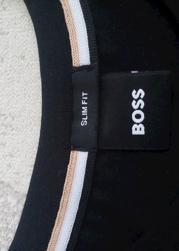 Siyah Boss Baskılı Erkek Tişört - Görsel 2