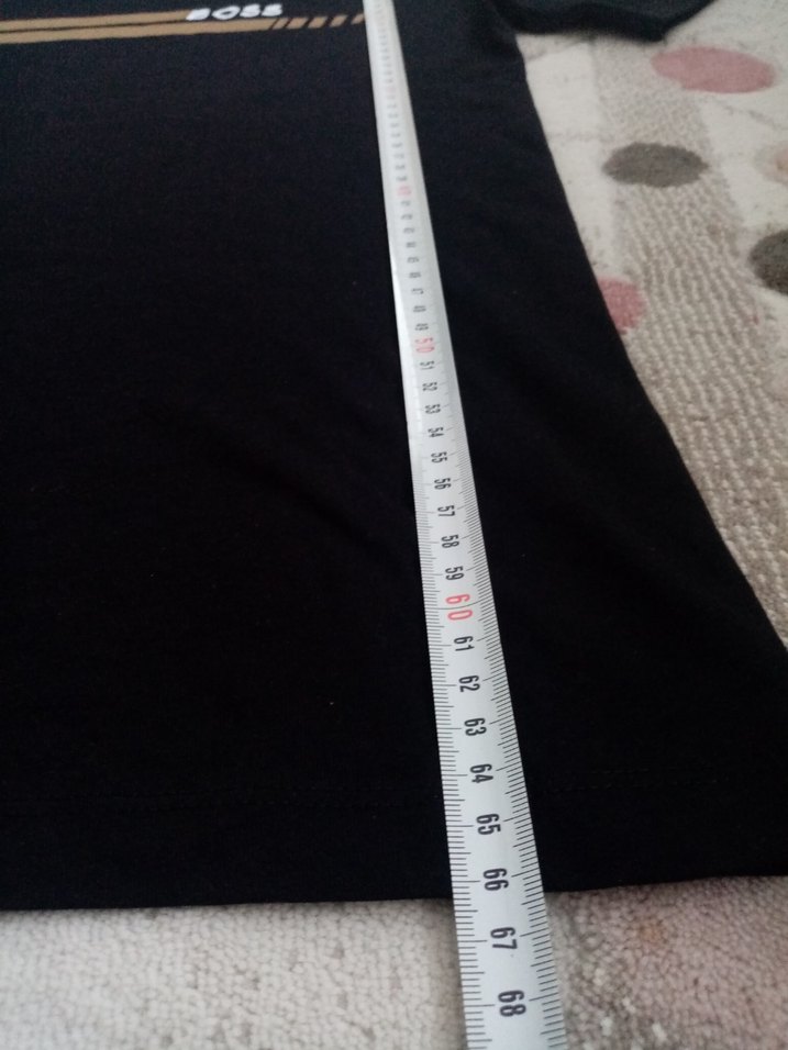 Siyah Boss Baskılı Erkek Tişört - Görsel 4