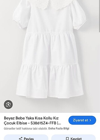 Kız çoçuk beyaz elbise