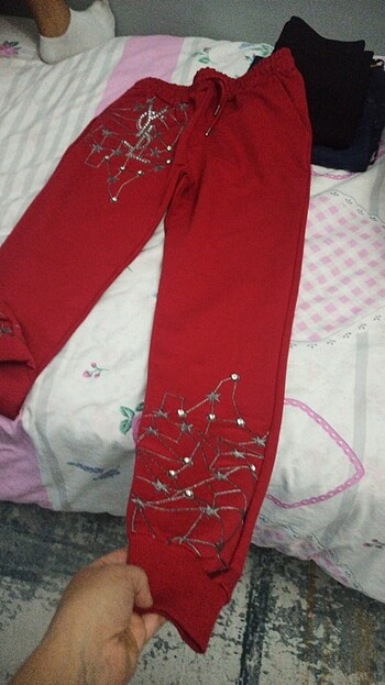 Taşlı kadın eşofman altı - Görsel 5