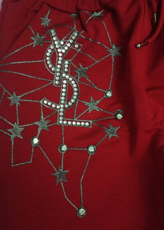 Taşlı kadın eşofman altı - Görsel 3