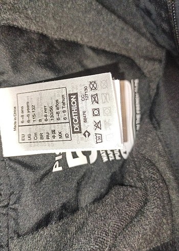 8-9 yaş Erkek Çocuk Siyah Fermuarlı Kayak Pantolonu tulumu - Görsel 3