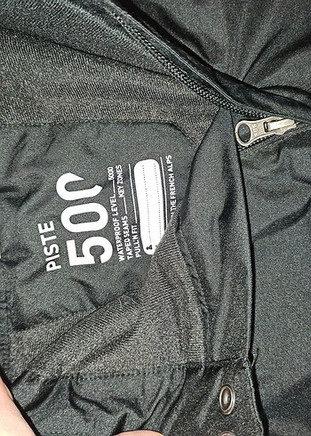 8-9 yaş Erkek Çocuk Siyah Fermuarlı Kayak Pantolonu tulumu - Görsel 2