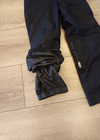 8-9 yaş Erkek Çocuk Siyah Fermuarlı Kayak Pantolonu tulumu - Görsel 6