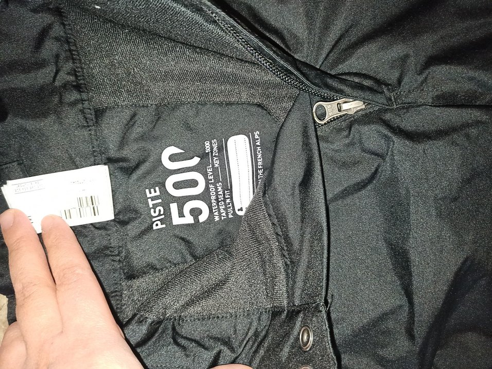 8-9 yaş Erkek Çocuk Siyah Fermuarlı Kayak Pantolonu tulumu - Görsel 2