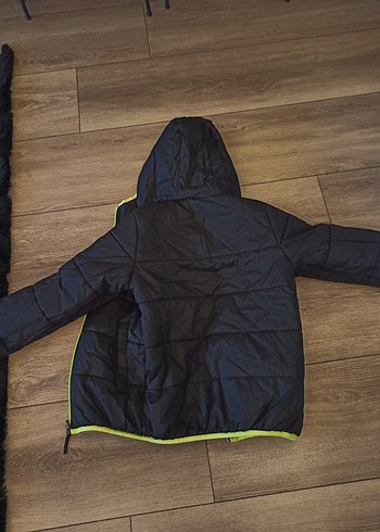 Sarı Koyu Renkli Fermuarlı Erkek Çocuk Mont - Görsel 5