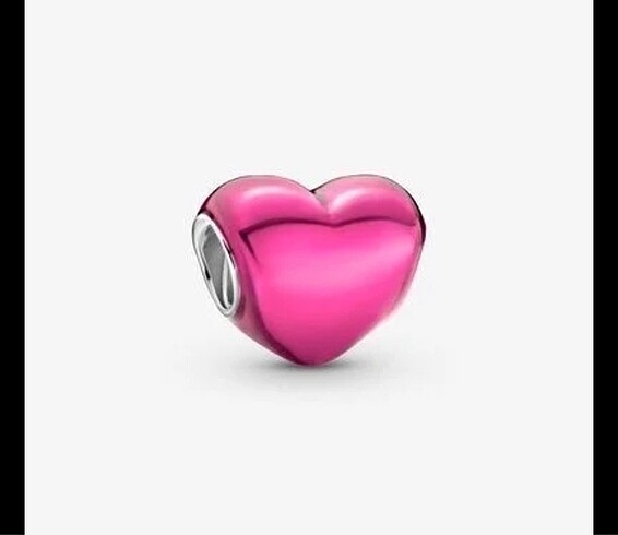 Pembe kalp Pandora charm