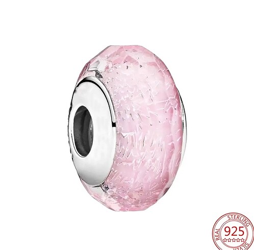 Pembe murano pandora charm