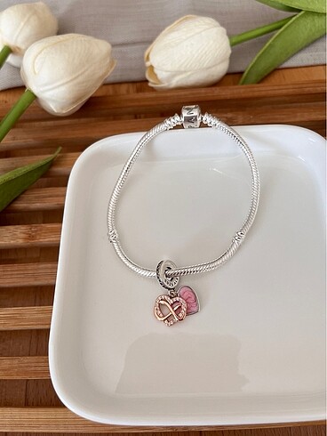 Pandora Pandora sonsuzluk kalp rose gold charm
