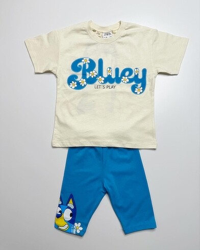 Bluey Mavi Taytlı Takım