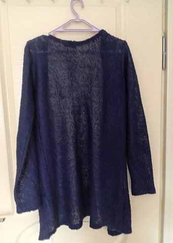 Kadın Lacivert Örgü  Hırka - Görsel 2