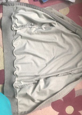 Gri Kapüşonlu Fermuarlı Kadın Ceket - Görsel 4