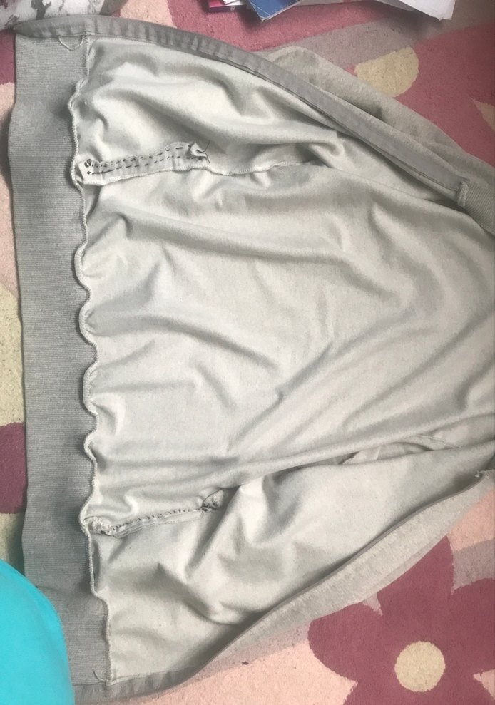 Gri Kapüşonlu Fermuarlı Kadın Ceket - Görsel 4