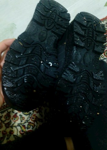 Siyah Bağcıklı Erkek kadın  Kauçuk Bot - Görsel 7