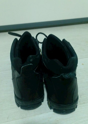 Siyah Bağcıklı Erkek kadın  Kauçuk Bot - Görsel 3