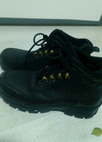 Siyah Bağcıklı Erkek kadın  Kauçuk Bot - Görsel 4