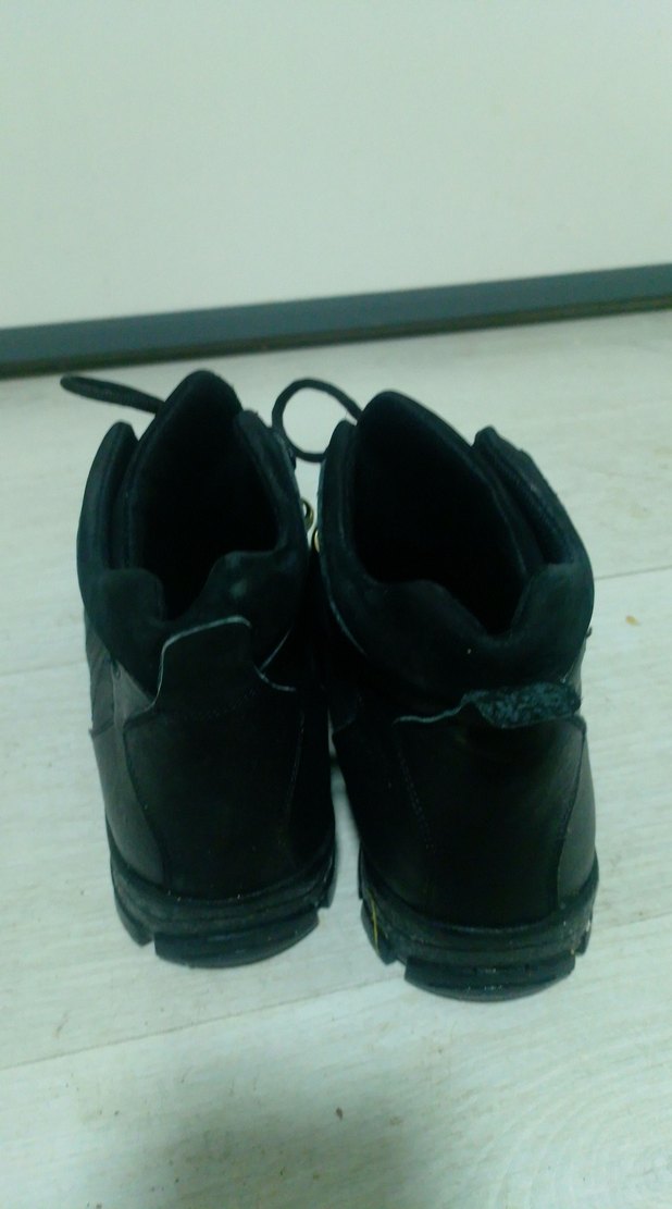 Siyah Bağcıklı Erkek kadın  Kauçuk Bot - Görsel 3