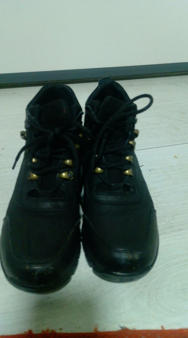 Siyah Bağcıklı Erkek kadın  Kauçuk Bot - Görsel 5