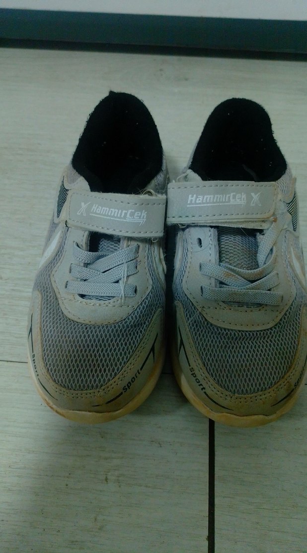 Erkek Çocuk Beyaz Gri Spor Ayakkabı - Görsel 2