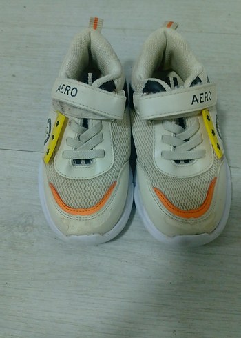 Beyaz Erkek Çocuk Spor Ayakkabı Velcro - Görsel 2