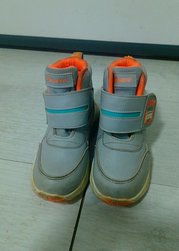 Gri Erkek Çocuk Street Wear Bot - Görsel 2