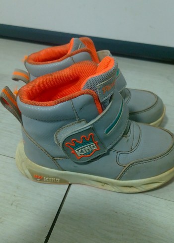 Gri Erkek Çocuk Street Wear Bot - Görsel 7