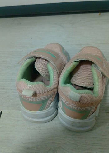 Kız Çocuk Pembe Cırtcırtlı Spor Ayakkabı - Görsel 4