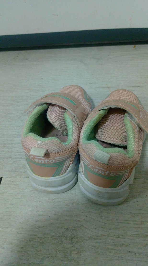 Kız Çocuk Pembe Cırtcırtlı Spor Ayakkabı - Görsel 3