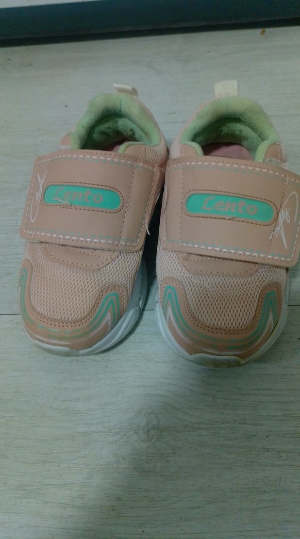 Kız Çocuk Pembe Cırtcırtlı Spor Ayakkabı - Görsel 2