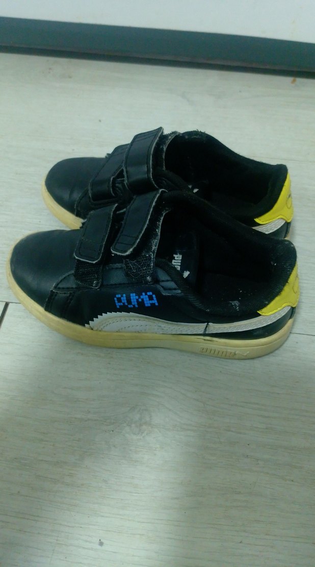 Erkek Çocuk Siyah Cırt Cırtlı Spor Ayakkabı - Görsel 3