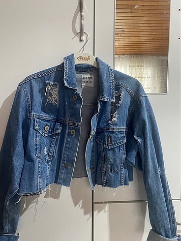 36 Beden Crop Kot Ceket