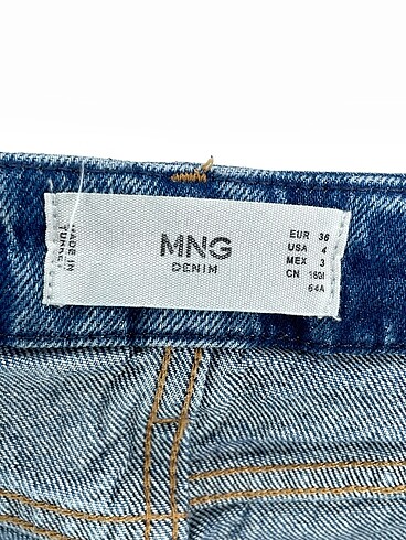 36 Beden mavi Renk Mango Jean / Kot %70 İndirimli.