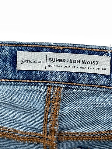 34 Beden mavi Renk Stradivarius Jean / Kot %70 İndirimli.