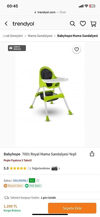Chicco Mama sandalyesi