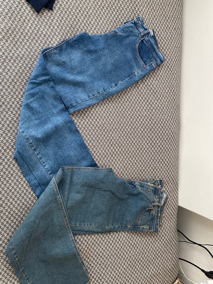 Mavi Desenli Kadın Kot Pantolon - Görsel 3