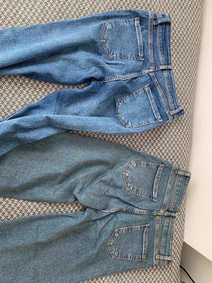 Mavi Desenli Kadın Kot Pantolon - Görsel 2