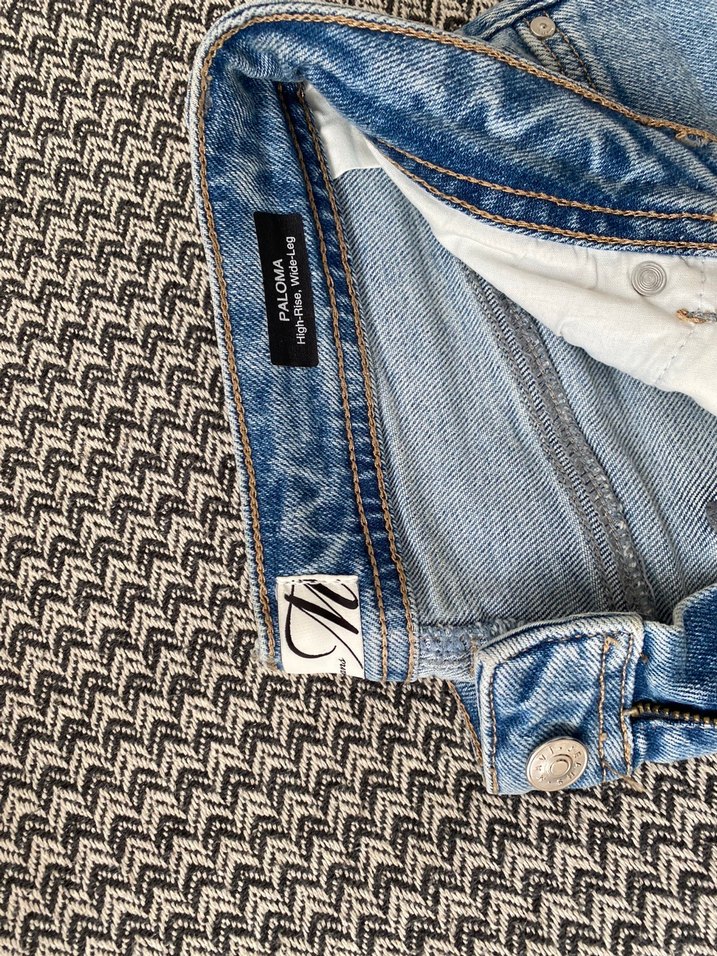 Fermuarlı Mavi Kadın Denim Pantolon - Görsel 2