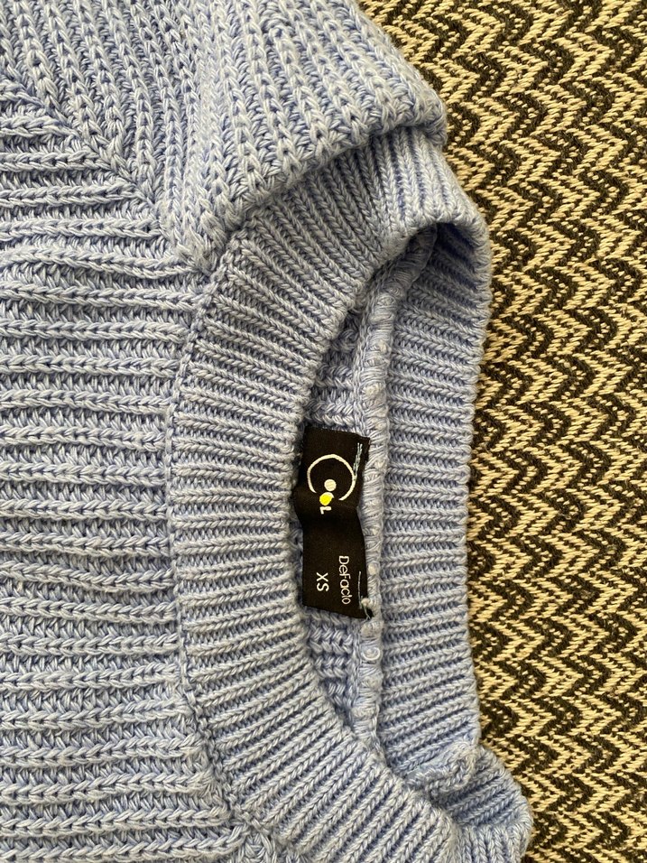 Gri Triko Kadın Kazak Uzun Kollu - Görsel 2