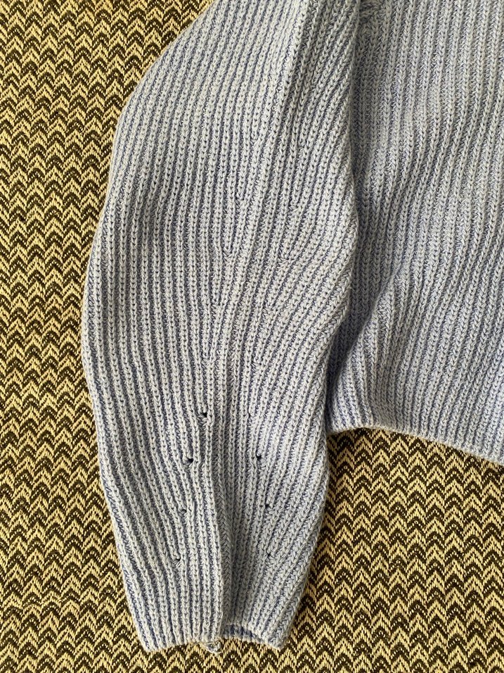 Gri Triko Kadın Kazak Uzun Kollu - Görsel 3