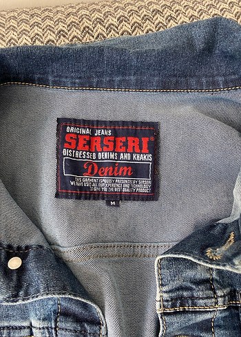 Düğmeli Kadın Mavi Denim Ceket - Görsel 2