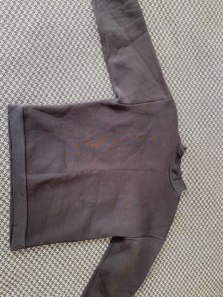 Kapüşonlu unisex Gri Yünlü Sıcak Sweatshirt - Görsel 2