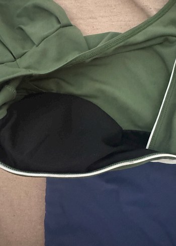 Yeşil Lacivert Midi Kadın Mayo - Görsel 3