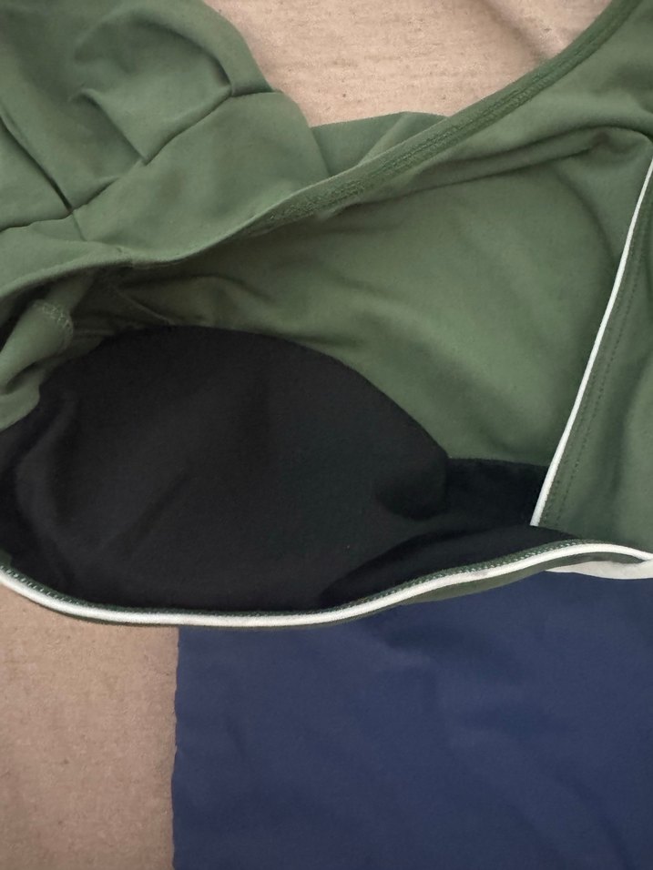 Yeşil Lacivert Midi Kadın Mayo - Görsel 3