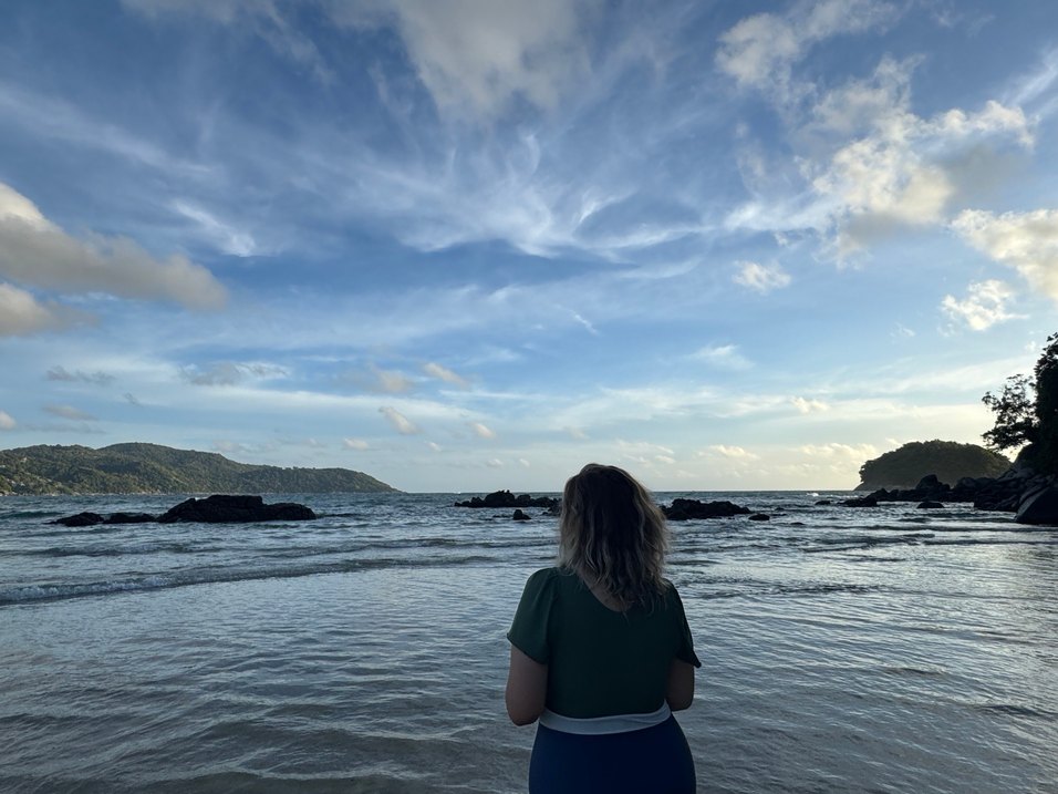 Yeşil Lacivert Midi Kadın Mayo - Görsel 5