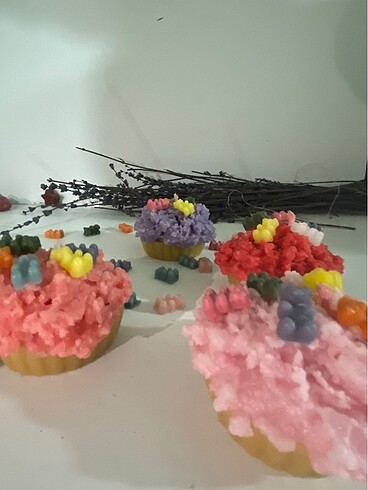 Beden çeşitli Renk Cıpcake mum