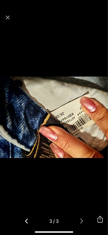 Mavi mom jean - Görsel 3