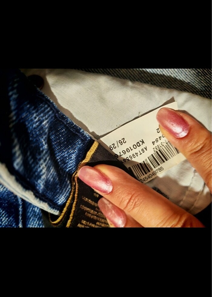 Mavi mom jean - Görsel 3