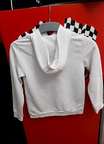 Beyaz çocuk sweatshirt